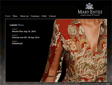 Tablet Screenshot of maryentez.com